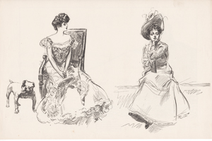 [Gibson girl sketches]